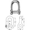 NAUTICA DDR SRL GRILLO INOX ANCORE MM. 8 Grilli dritti con perno a filo