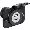 NAUTICA DDR SRL PRESA ACCENDINO + DOPPIA USB TYPE A TYPE C Presa usb accendisigari