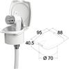 NAUTICA DDR SRL DOCCETTA BORIS BIANCO MT.4 CON BOX DOCCIA Doccetta Boris con tubo 4m