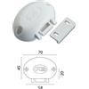 FORESTI & SUARDI S.P.A. SERRATURA IN PLASTICA BIANCA CON ANTIVIBRANTI Scrocco serratura antivibranti