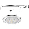 NAUTICA DDR SRL PLAFONIERA 5 LED LUCE BIANCA Faretto LED senza incasso
