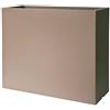 Fioriera rettangolare alta KUBE HIGH CASSETTA 100X40 H70 - TORTORA - EURO3PLAST