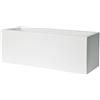 Vaso rettangolare da esterno KUBE CASSETTA 100X40 H40 - BIANCO - EURO3PLAST