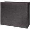 Fioriera rettangolare alta KUBE HIGH CASSETTA 100X40 H70 - GRANITO - EURO3PLAST