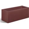 Vaso rettangolare da esterno KUBE CASSETTA 100X40 H40 - LAVA - EURO3PLAST