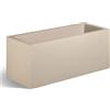 Vaso rettangolare da esterno KUBE CASSETTA 100X40 H40 - PIETRA - EURO3PLAST