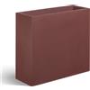 Fioriera rettangolare alta KUBE HIGH CASSETTA 100X40 H70 - LAVA - EURO3PLAST