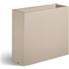 Fioriera rettangolare alta KUBE HIGH CASSETTA 100X40 H70 - PIETRA - EURO3PLAST
