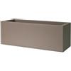 Vaso rettangolare da esterno KUBE CASSETTA 80X30 H30 - TORTORA - EURO3PLAST