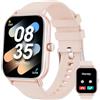 Haulvean Smartwatch con Chiamate Bluetooth,1.85''Smartwacth Uomo Donna,Fitnesswatch con 100+ Modalità Sportive,IP67 Impermeabile,SpO2,Monitor del Sonno,Contapassi Cardiofrequenzimetro per Android iOS