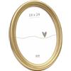 DEKNUDT Frames - Cornice portafoto Ovale, 18 x 24 cm, Colore: Oro