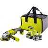 RYOBI - SMERIGLIATRICE A BATTERIA 18V 115MM (1x 4.0Ah) R18AG-140S