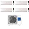 Haier Climatizzatore Quadri Split Flexis Plus White 7+7+12+18 Con 4U75S2SR5FA Inverter Wi-Fi Classe A++ ,