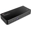 Lindy Docking station KVM Lindy 2 porte Tipo C MST 4K Ultra HD Nero [43202]