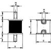ANCOR S.r.l. SUPPORTO ELASTICO 40X50 M10 Supporti Motore Cilindrici