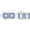 TECNOSEAL FOUNDRY SRL CUBO PER MOTORI - SERIE - YAMAHA 115/225 HP Cubo Yamaha 115/225 HP