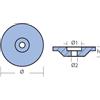 TECNOSEAL FOUNDRY SRL PIASTRINA PER MOTORI - SERIE - YAMAHA 9,9 HP PIASTRINA YAMAHA 9,9 HP