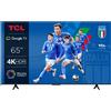 TCL Smart TV 65 Pollici 4K Ultra HD Display LED Sistema Google TV DVBT2/C/S2 Classe F Dolby - Atmos colore Titanio - 65P79B