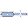 TECNOSEAL FOUNDRY SRL PIASTRINA YAMAHA IN ALLUMINIO Piastra 4T F8C-68T-F9.9