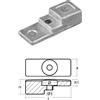 TECNOSEAL FOUNDRY SRL PIASTRINA PER PIEDE MOTORE - SERIE - DF 90 /115/140 Piastrina P. Mot. DF90/115/140