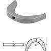 TECNOSEAL FOUNDRY SRL PLACCA PER MOTORI - BASSA - SERIE - 100 HP Placca curva