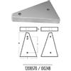 TECNOSEAL FOUNDRY SRL ANODO MMI 500X80X40X160 Piastre rettangolari per scafi