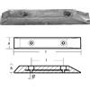 TECNOSEAL FOUNDRY SRL ANODO IN MAGNESIO GDF 500X80X50X240 Piastra magnesio scafi veloci