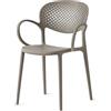 Connubia Sedia Abby CB2194 in polipropilene - Con braccioli - IN PROMOZIONE CON VOUCHER