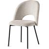 Connubia Sedia Tuka Mid Hole CB2306 con struttura in metallo e seduta a scelta - IN PROMOZIONE CON VOUCHER