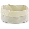 Zeller 18001 Sacchetto per Pane, Rotondo, Cotone, Crema, 0.1x20x12 cm