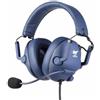 Konix Cuffie da gioco cablate Drakkar Skyfighter Pro - Altoparlanti da 50 mm - Microfono - Retroilluminazione a LED - Blu