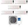 Haier Climatizzatore Penta Split Flexis Plus White 7+7+7+9+12 Con 5U105S2SS5FA Inverter Wi-Fi Classe A++ ,