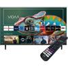 MAJESTIC New Majestic Televisore 40" Full Hd LED VIDAA Funzione Hotel DVB T2 S2 Slim mod