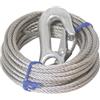NAUTICA DDR SRL FUNE PER ARGANO C/GANCIO L.9MT 5MM Cavo in acciaio per argano