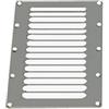 NAUTICA DDR SRL GRIGLIA AREAZIONE 232X127MM INOX Griglia Rettangolare Inox