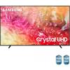 Samsung TV Crystal UHD 4K 85" UE85DU7170UXZT Smart TV Wi-Fi Black 2024, Processore Crystal 4K, 4K Upscaling, Slim Look Design, OTS Lite