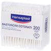 Hansaplast Bastoncini Cotonati, Cotton fioc per il kit pronto soccorso casalingo, 200 pezzi pz Bastoncino