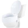 VEVOR Rialzo WC Universale Alto 150 mm, Sedile WC Rialzato Carico 136 kg, Realizzato in PP Resistente, Blocco con Asta a Vite, per Anziani, Disabili, Pazienti, Incinte, Accessori per Bagno