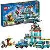 LEGO City Quartier Generale Veicoli d'Emergenza con Elicottero, Ambulanza, Macchina Polizia e Moto Giocattolo, Giochi per Bambini e Bambine 60371