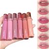 Baorder Set di 6 lucidalabbra per labbra tonificate, rossetto a specchio, impermeabile, a lunga durata, effetto idratante, Jelly Lip Glaze