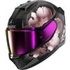 Shark, Casco Moto Integrale D-SKWAL 3 MAYFER Black/Pink KVQ, XS