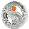 CIM Girandola Decorativa Acciaio Inox - Orbit Yin Yang 300 - Ø 300 mm - Cordino di Nylon, Ganci e Mulinello su Cuscinetto a Sfere