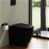 Parama Vaso WC filomuro rimless in ceramica nero opaco con sedile soft-close | Europa
