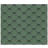 TIMBELA Set di tegole bituminose Hexagonal Rock H343GREEN, copertura bituminosa di colore verde Timbela M343 per casetta da giardino