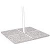 Decor Space Base in Cemento 20 kg per ombrellone da Giardino, marmetta Quadrata in Ghiaia 50 x 50 cm (4)