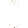 GOLD ART Collana in oro giallo con diamanti neri
