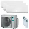 Daikin Condizionatore Daikin Perfera Wall trial split 5000+5000+5000 BTU inverter A+++ wifi unità esterna 4,0 kW codice prodotto 3MXM40N9-CTXM15R-3