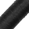 LINHASITA, Rocchetto di Filo Cerato, 100 g, 360 m, 0,5 mm di Spessore, in Poliestere, per macramé, 30 Colori - Nero