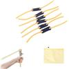 KARELLS 6 Pezzi Bande di Gomma Ricambio per Fionda, Elastico per Fionda, Fascia Elastica Piatta per Fionda, Elastico Slingshot, Fionda Gomma, Catapulta Elastici, Gomma di ricambio per intrattenimento, pesca