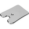 Wakects Gua Sha Stone Massage Tool Metal Guasha Board rettangolare per massaggio facciale per SPA Face Care Anti-Aging, titanio argento